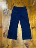 Navy J. Crew High-Waisted Wide Leg Trousers, 10