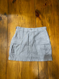 Gray Aritzia 100% Cotton Cargo Mini Skirt, 2