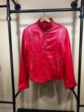 Red Giorgio 1966 Vintage Leather Jacket, M
