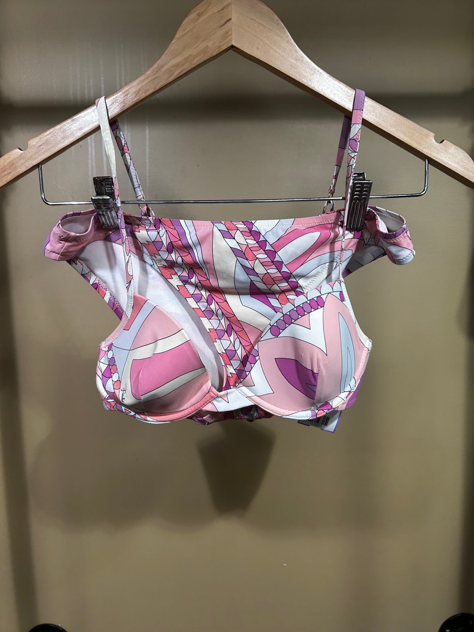 Geometric Print Emilio  Pucci Designer Swim Suit, 8
