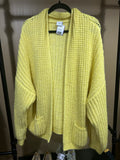 Yellow Bogner Oversized Alpaca/Cotton Cardigan, 10
