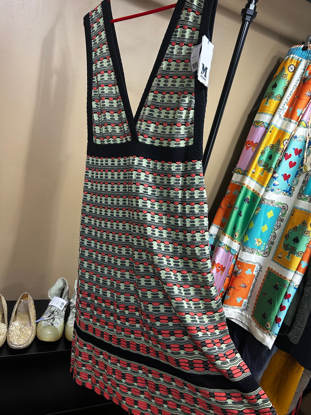 Multicolored Missoni NWT Sleeveless Knit Dress, 48