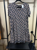 Black and Brown Fat Face Elephant Dress, 10