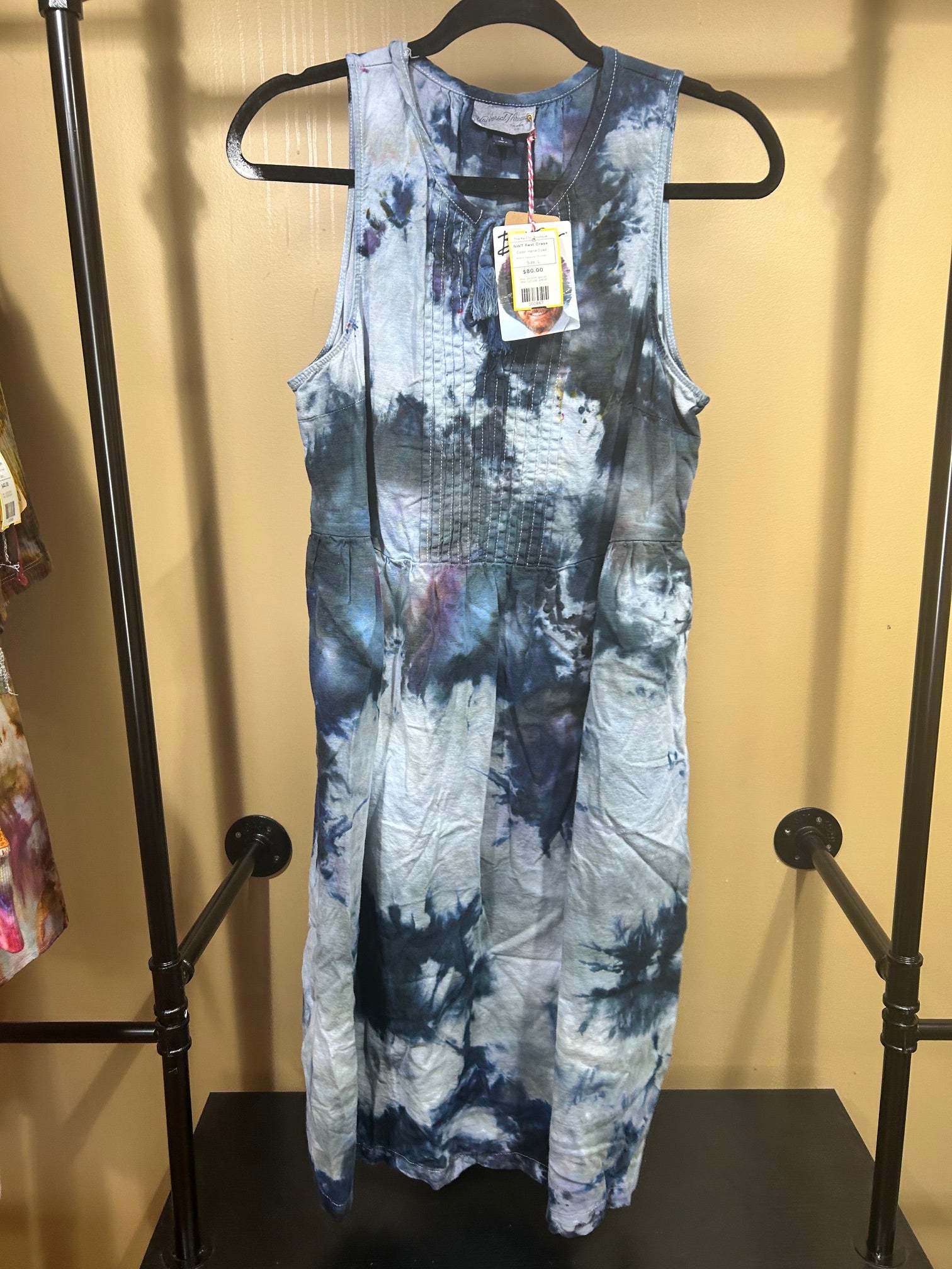 Hand-Dyed Neptune Chowder NWT Rest Dress, L