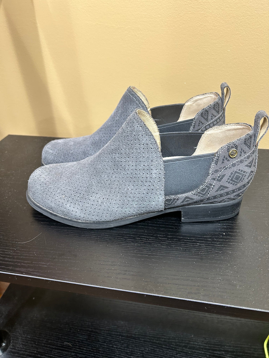 Gray Spenco Suede Ankle Boot, 8.5