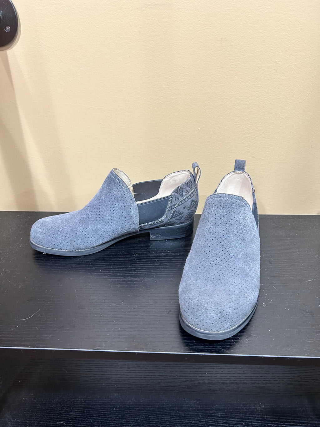 Gray Spenco Suede Ankle Boot, 8.5