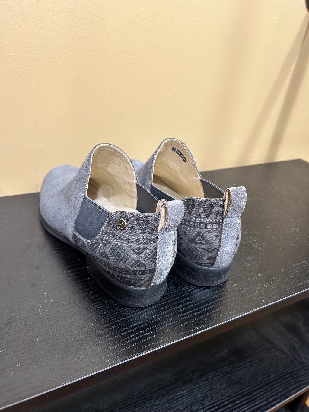 Gray Spenco Suede Ankle Boot, 8.5