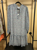 Multicolored Veronica M Drop-Waist Dress, L