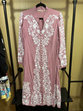 Embroidered Soft Surroundings Briony Maxi Dress, L