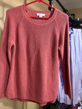 Salmon Coldwater Creek 100% Cotton Sweater, M