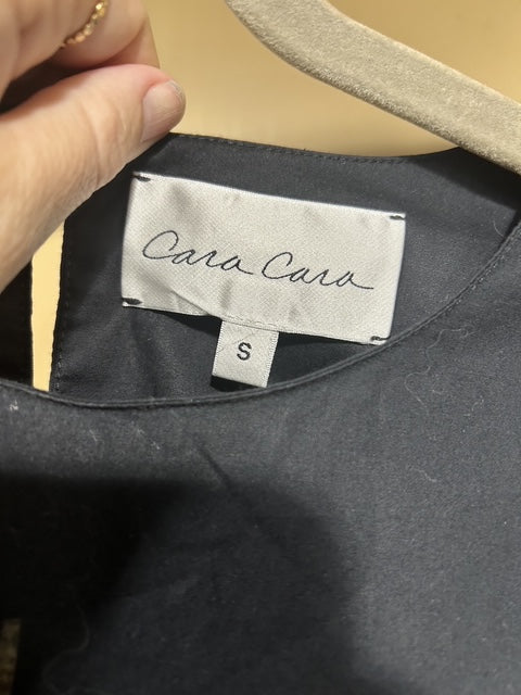 Black Cara Cara 100% Cotton Boxy Top, S