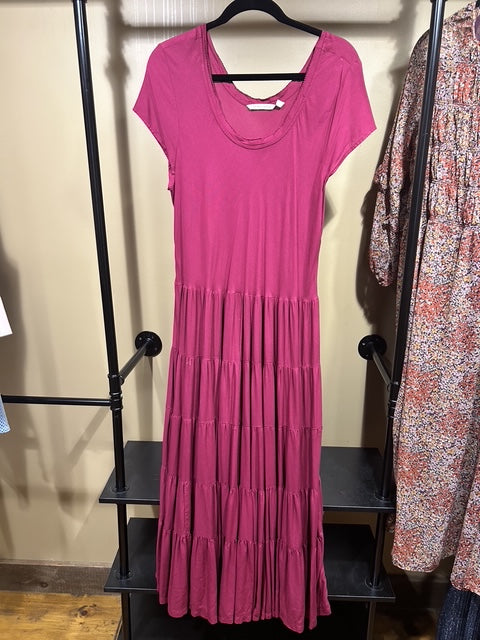 Maroon Soft Surroundings 100% Viscose Dress, L