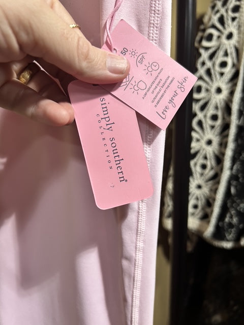 Pink Simply Southern NWT High-Waisted Flare Leggings, M