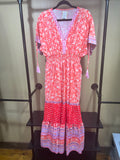 Floral Print Apparella NWOT Maxi Dress, L
