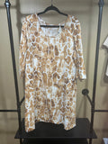 Giraffe Print Soft Surroundings  100% Cotton Dress, L