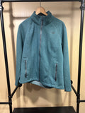 Teal North Face Full-Zip Jacket, M