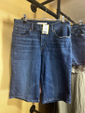 Dark Indigo Denim Levis Classic Bermuda Shorts, 27