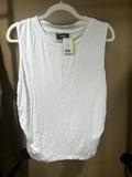 White Cider  NWOT Ruched Muscle Tee, XL