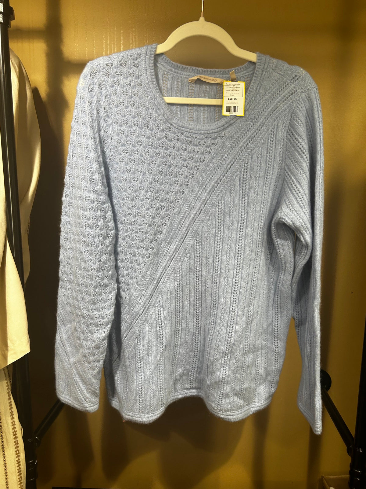 Navy Blue Soft Surroundings  NWOT Cashmere Sweater, L
