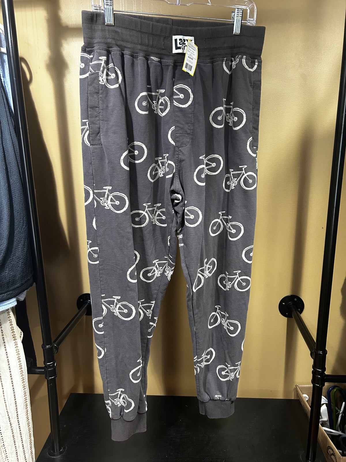 Gray Lazy One  Bicycle Sweatpants, L