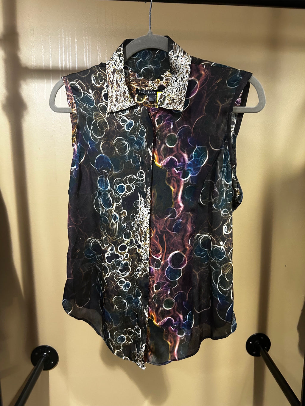$295 Theory  100% Silk Top, S