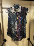 $295 Theory  100% Silk Top, S