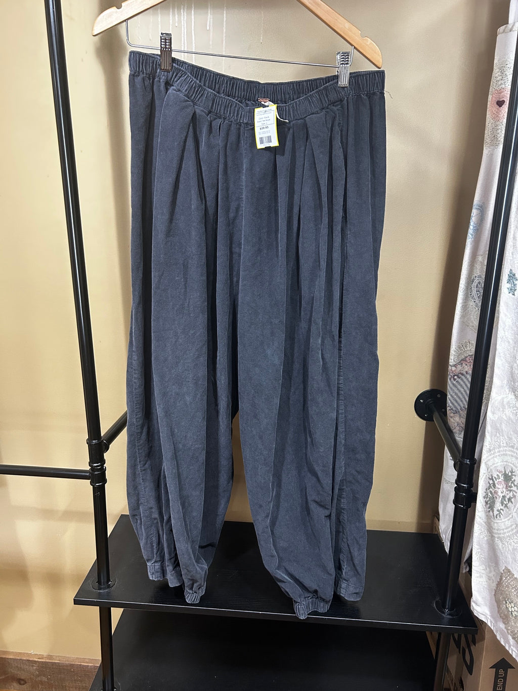 Black Free People  To the Sky Parachute Pants, L