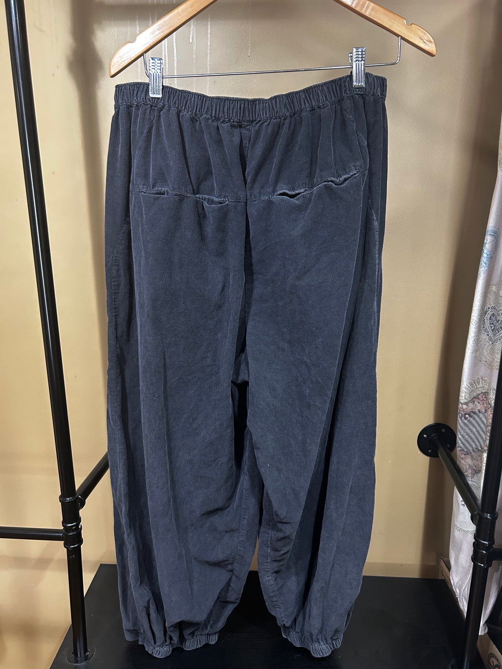 Black Free People  To the Sky Parachute Pants, L