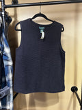 Black Polo Ralph Lauren $168 Linen/Cotton Sleeveless Sweater, L