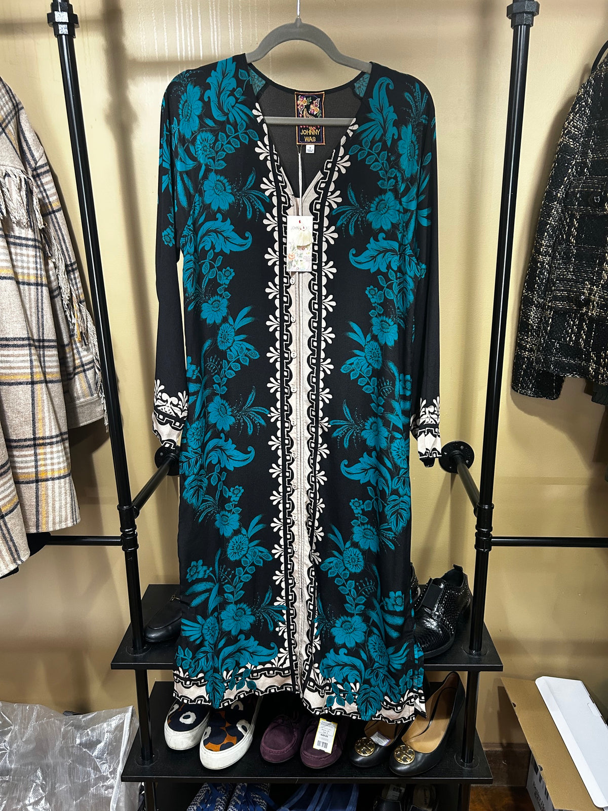 Delphini Johnny Was NEW Silk Dress $428, S