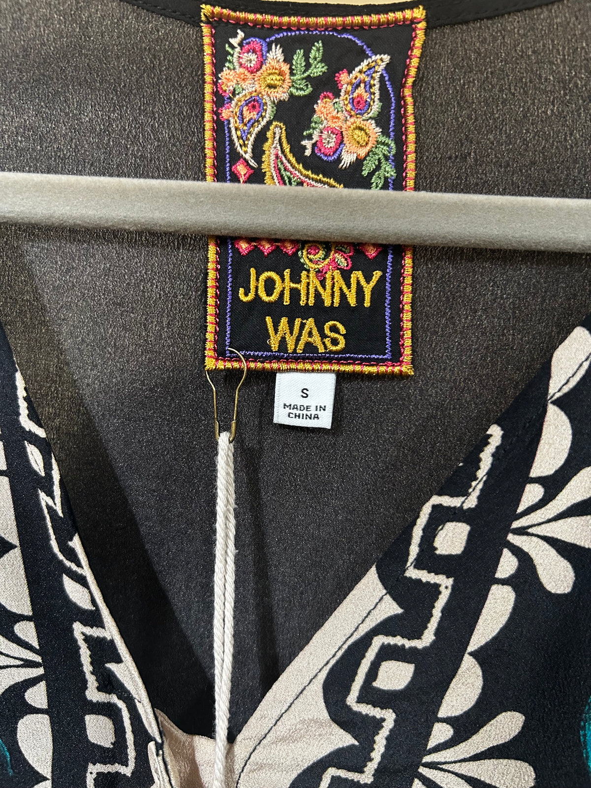 Delphini Johnny Was NEW Silk Dress $428, S