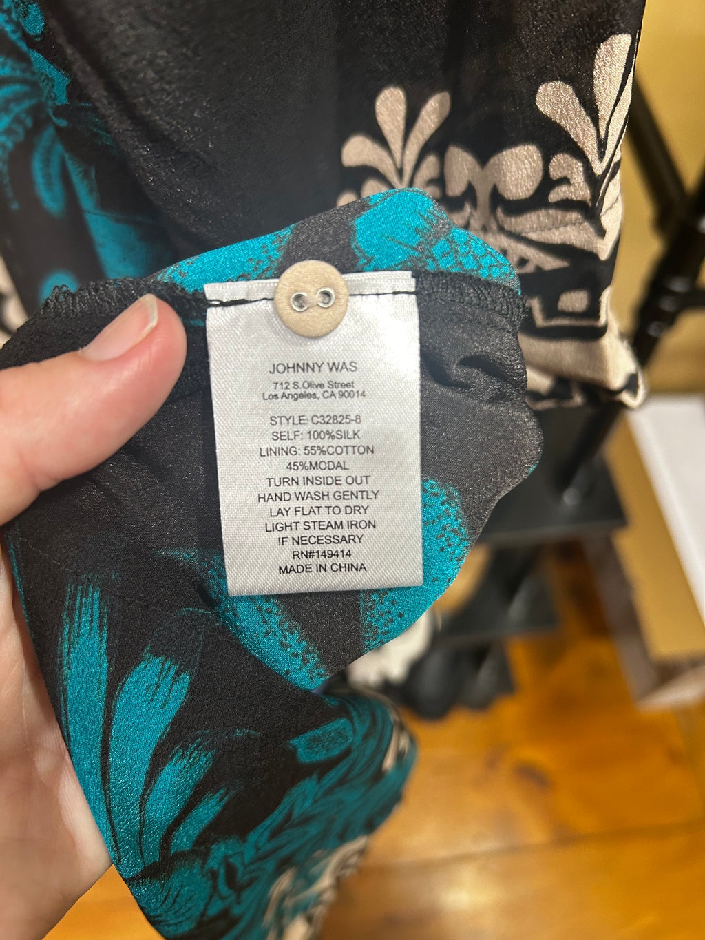 Delphini Johnny Was NEW Silk Dress $428, S
