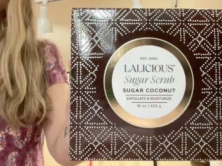 Sugar Coconut LALICIOUS New Sugar Scrub, 16oz